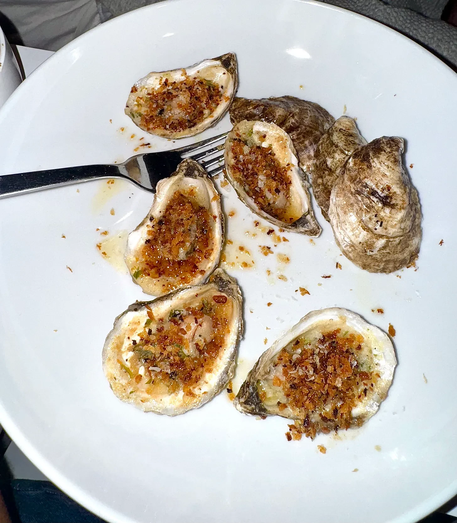 Grilled Oysters with Herb-Shallot Butter & Toasted Parmesan Breadcrumbs